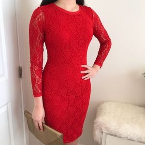 Long sleeved Lace Dress